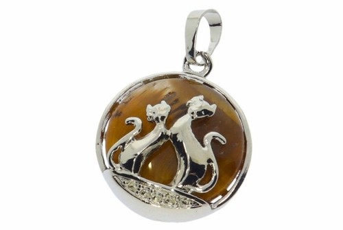 Tigerauge katze schmuck - tigerauge,