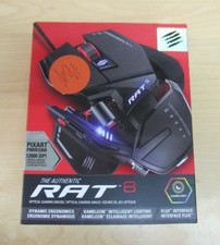 MAD CATZ R.A.T. RAT 8 12000 DPI Optical Sensor Gaming Maus Kameleon schwarz