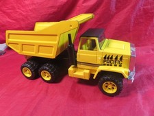 Blechauto, Joustra Pacific-Goliath Kipplaster / US-LKW (70er-80er Jahre) Gelb