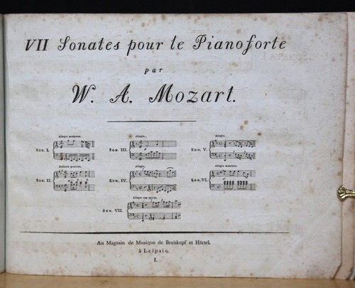 Mozart vii sonates - sonates, le