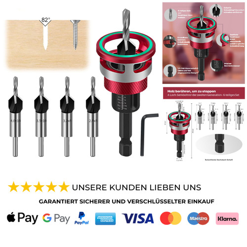 Senkbohrer set tlg - 4,