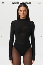 Naked Wardrobe Black Mesh Long