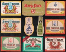 Bieretiketten ddr bergquell - 10,