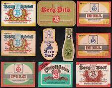 10 Bieretiketten DDR Bergquell