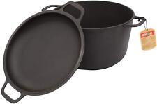 Gebraucht! Gusseisen Kochtopf 6 L Liter mit Pfannendeckel Kazan Kasan dutch oven