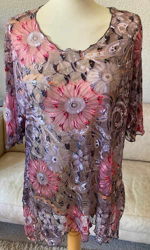 Leichte taft bluse - leichte, xl