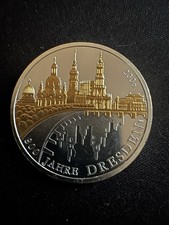 Deutschland 10 Euro 2006 – 800 Jahre Dresden – Teilvergoldet – Silber 925