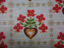 Gardinenstoff DDR 2 Stück mehrfarbig  Vorhang Übergardinen Vintage 