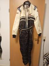 Sparco Sandtler Rennoverall Rennanzug Neu Schwarz Weiss Gr.54 Kartoverall