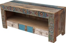 Lowboard, Fernsehtisch, flache Kommode / Sideboard Vintage Look - Modell 6