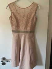 Lipsy London Kleid Rosé Gr. 36 Mit Spitze Und Glitzer/Perlen