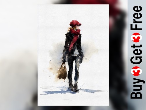 Elegante winter figur - elegante,