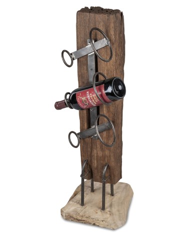Flaschenhalter weinregal teak - weinregal,