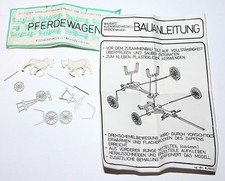 DMV ★ Spur HO ★ Pferdewagen ★ Bausatz mit Pferde ★ Ostberlin DDR ★ NEU & OVP