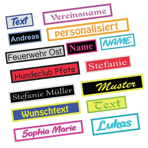 Namensschild aufnäher patch - namensschild,