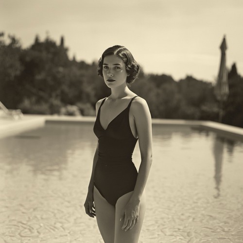 Dame frau model - dame, retro