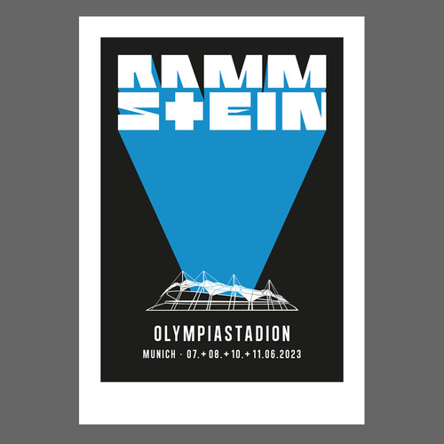 Rammstein siebdruck europa - rammstein, ”europa