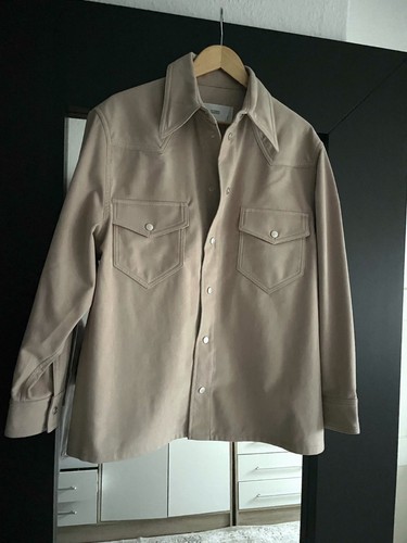 Braune closed suede hemdjacke - braune,