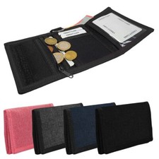 Kinder Portemonnaie Stoff Geldbörse Wallet BagBase Geldbeutel Klettbörse Zipper