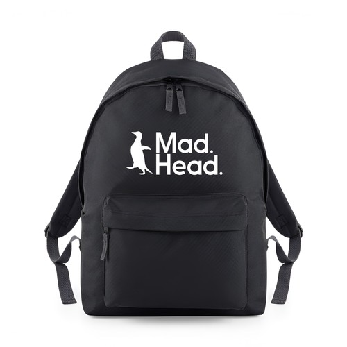 Mad head penguin backpack - head,