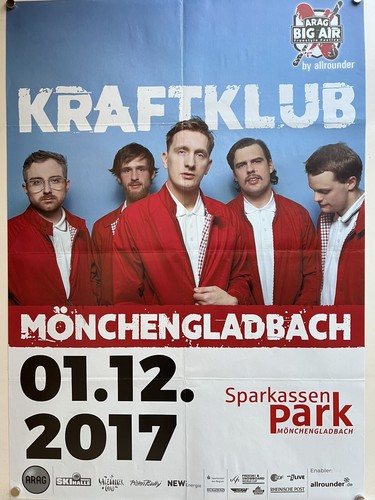 Kraftklub konzertposter - kraftklub,