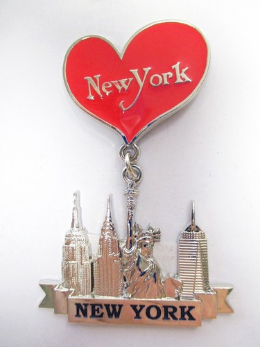New york metall magnet herz - new,