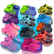 Kinder Clogs Schuhe Hausschuhe Badeschuhe Gartenschuhe Sandalen GR 23-35