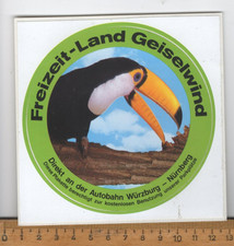 alter Aufkleber : Freizeit Land Geiselwind     (80er Jahre)
