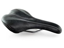 Komfort City Sattel Kunstleder Schwarz - Velo Senso