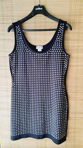 Kleid ärmellos schwarz mit - *,