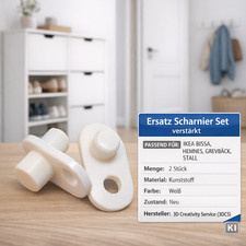 2x Scharnier Stopp passend