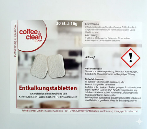 Entkalkungstabletten 16g - 20,