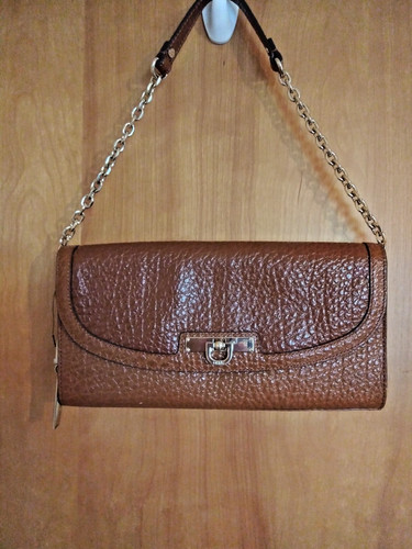 Dkny cleo clutch bag - cleo, brown