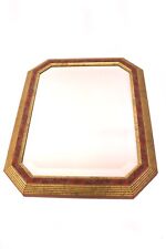 IM Marianeschi Kristallspiegel Wandspiegel mit Facettenschliff Holzrahmen 47x37