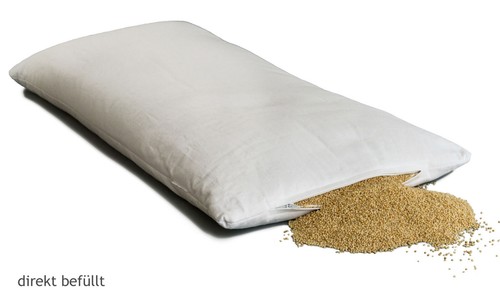 Hirsekissen 40x80cm bio hirse - hirsekissen,