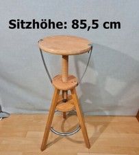 Arbeitshocker Werkstatthocker Holzhocker Barhocker H 85,5 cm