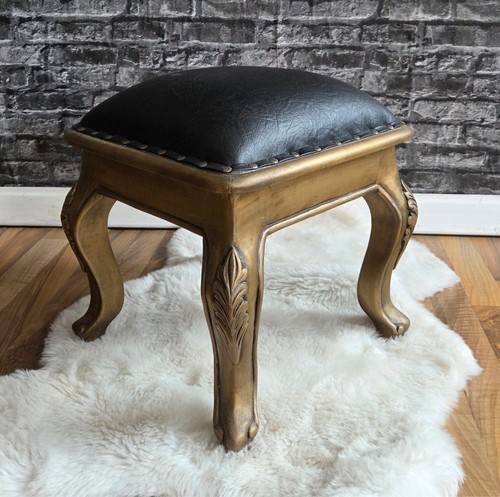Hocker gold schwarz schemel - hocker,