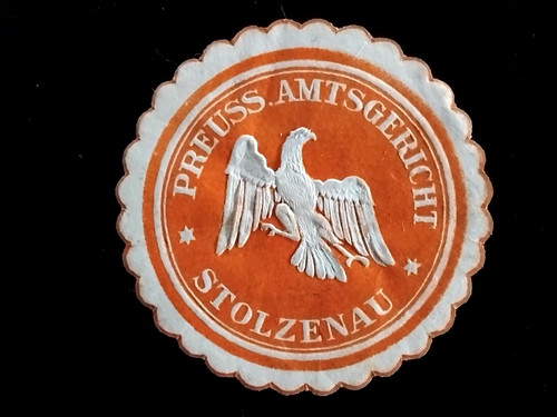 Siegelmarke stolzenau preuss - siegelmarke,