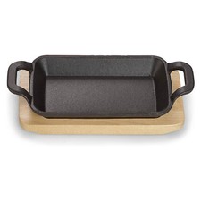 Echtwerk Servierschale Gusseisen Mini Auflaufform Servierbrett Servierpfanne