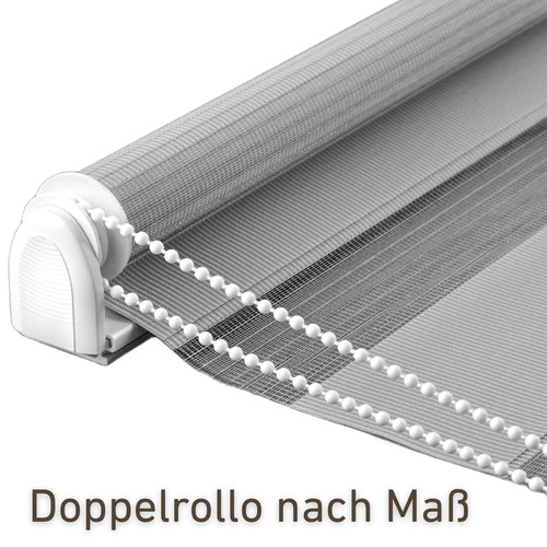 Doppelrollo nach maß klemmfix - doppelrollo,