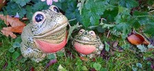 🐸🐸 Getöpfert FROSCH maritim Deko Garten Keramik