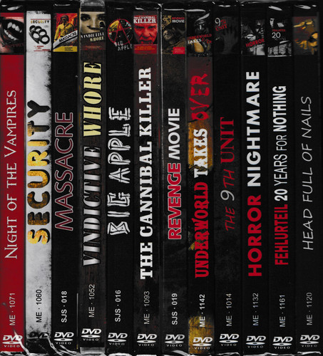 Dvds horror film paket - *,