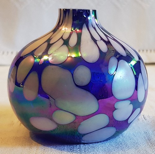 Glas vase kugelförmig - vase,