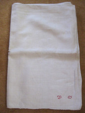 schweres Leinen Leinenstoff Tuch Stoff alt antik ca. 1,6 x 1,24 m Vintage