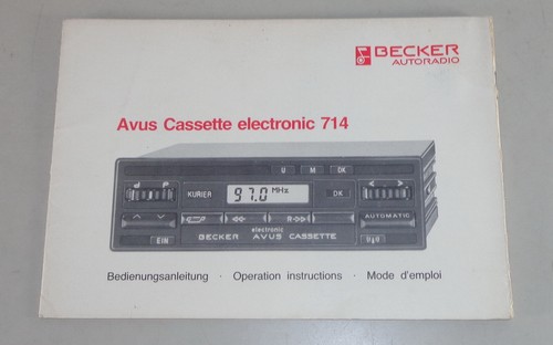 Betriebsanleitung becker radio - becker,