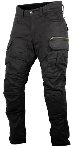 Schwarze motorrad cargo jeans - schwarze,