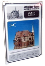 Kartonmodellbau villa braun - +,
