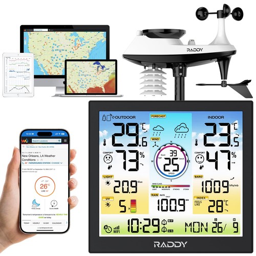 Raddy 120c wetterstation - raddy, wf-120c