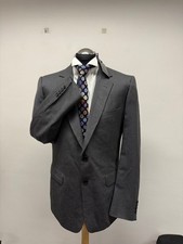 AQASCUTUM LONDON TWILL JACKE/BLAZER GRAU SLIM 42 L NEU MIT ETIKETT (0458)