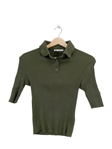 Zara rippshirts khaki größe - rippshirts,